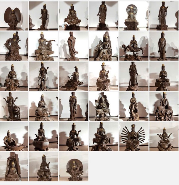 Tượng 33 hóa thân Quan Âm